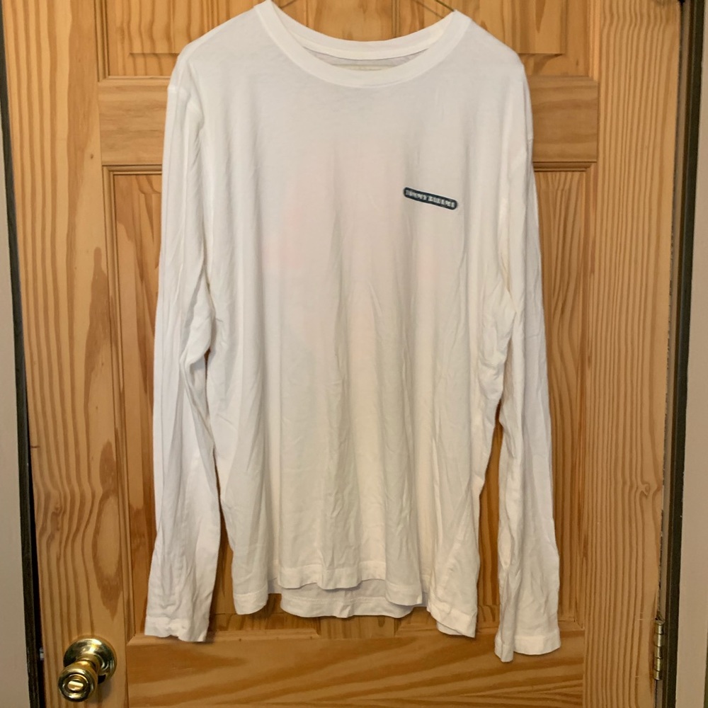 Long sleeves white with decals.